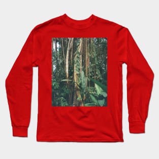 Jungle Serenity - Tropical Foliage Film Photo Art Long Sleeve T-Shirt